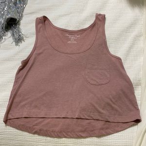 American Eagle crop top size extra small Dusty pink color